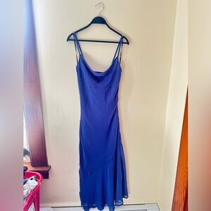 Elegant Blue Slip Dress